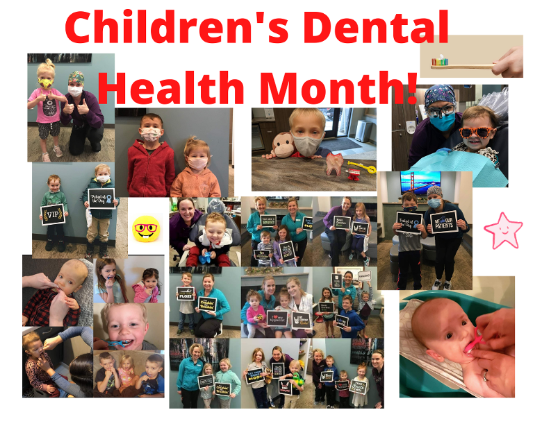 children's dental health month collage | white bear lake dentist