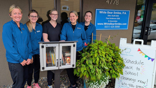 Little free library by White Bear Smiles