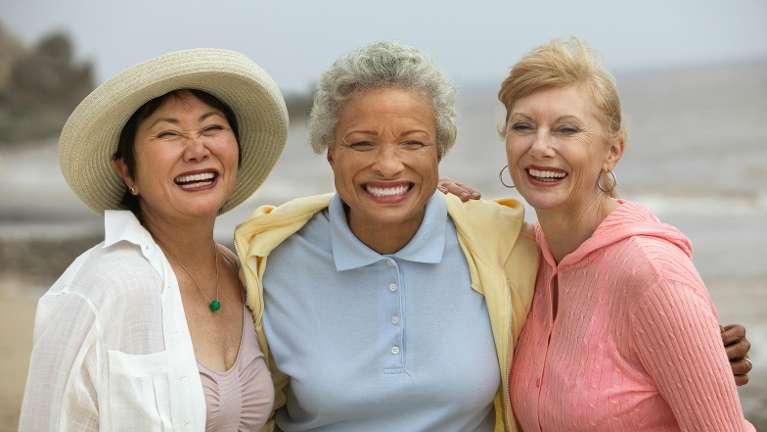 three older women smiling | cosmetic dentist white bear lake mn